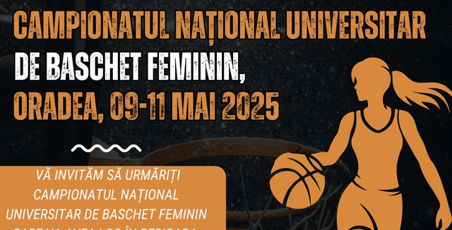  Finala Națională se joacă între 9-11 mai 2025 la Sala Polivalentă