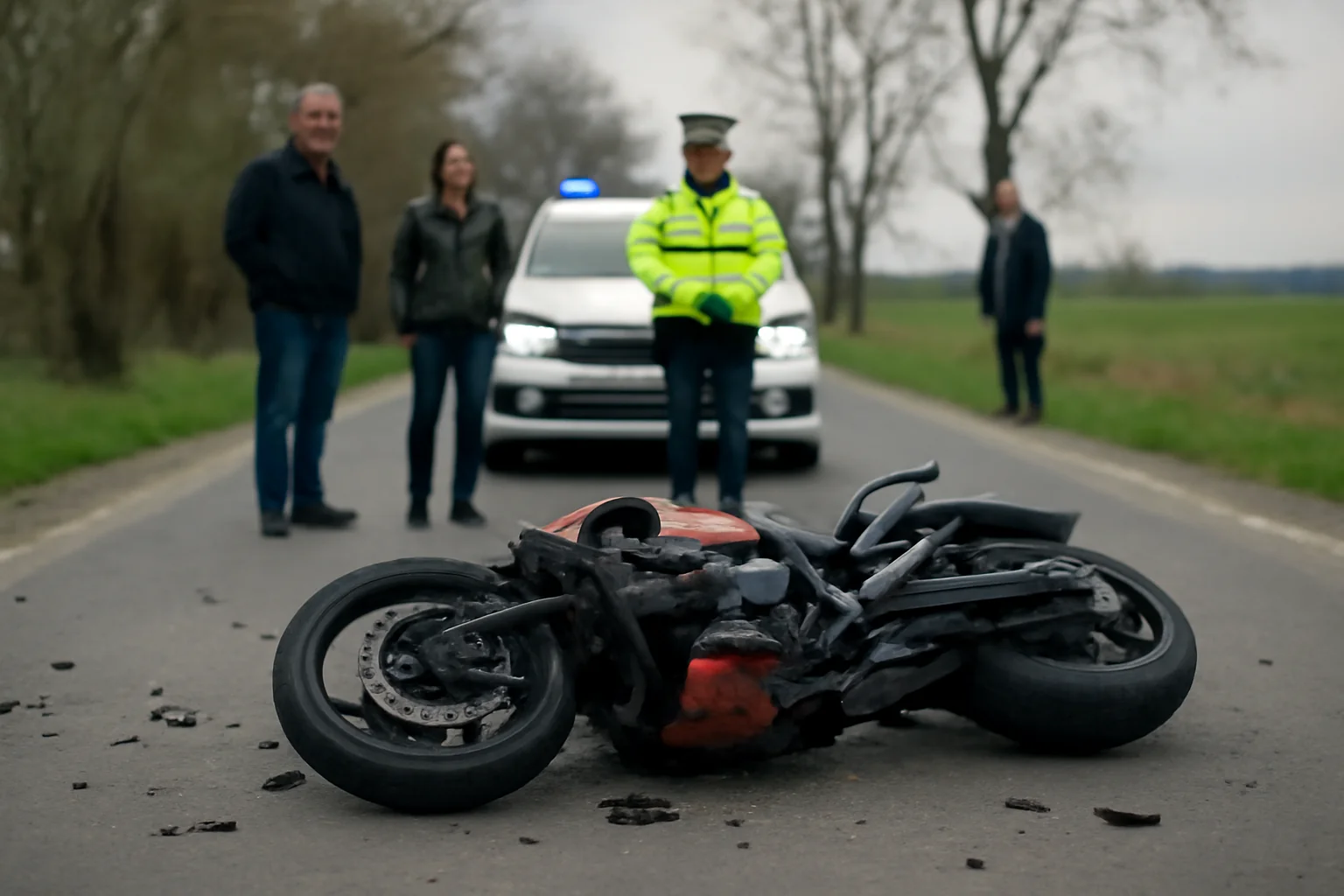 Accident grav la Șinteu: Motociclist decedat din motive neclare