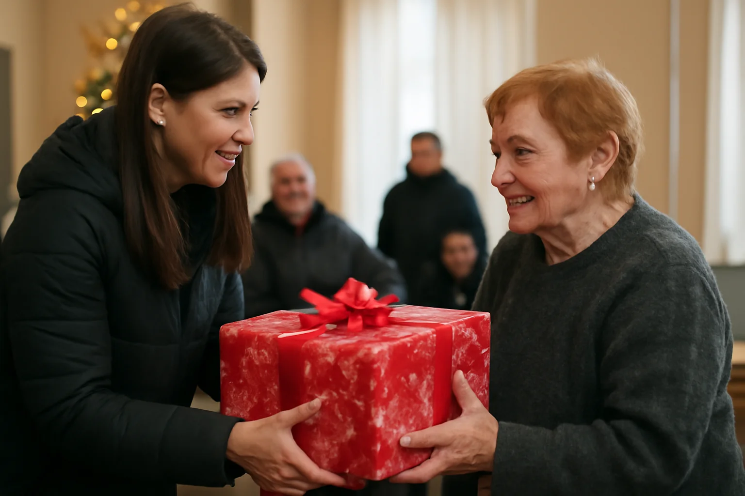 Acțiune socială cu surprize de sărbători pentru beneficiarii Adăpostului de Noapte din Oradea