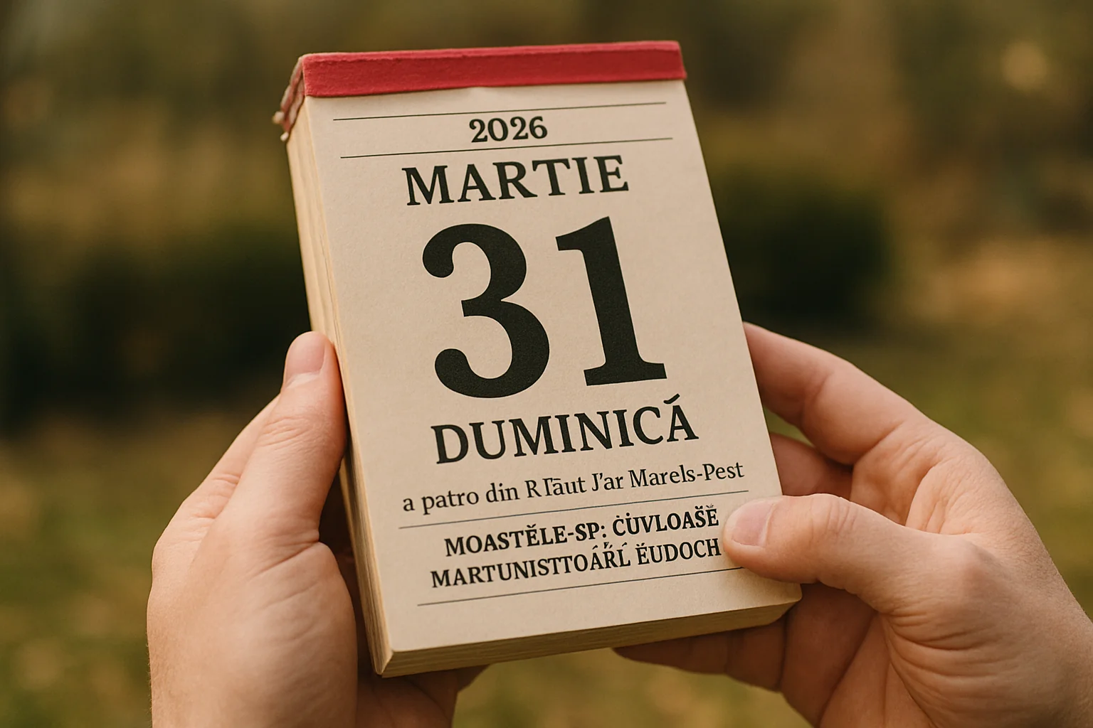 Calendar ortodox – 2026-03-31