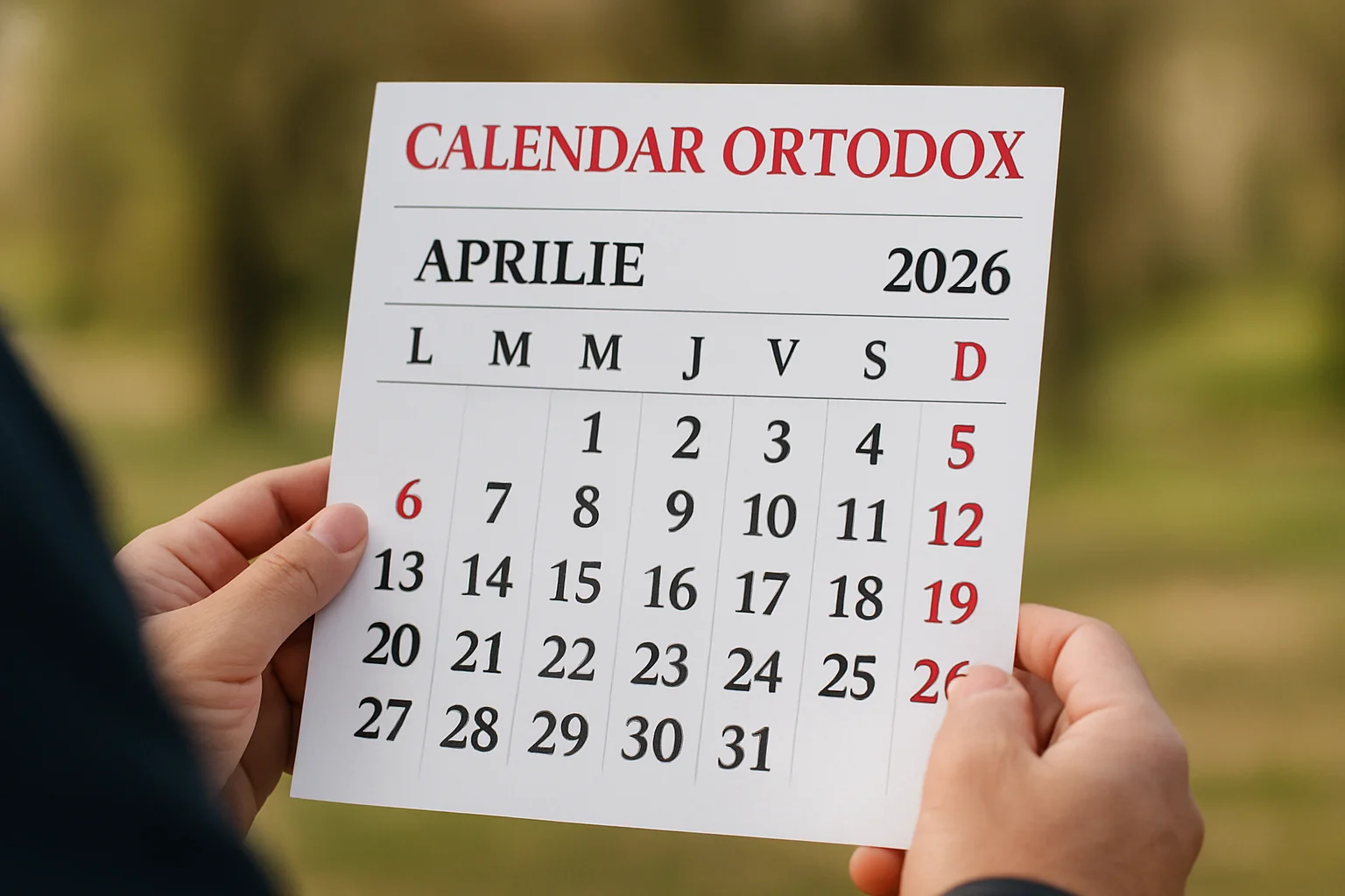 Calendar ortodox – 2026-04-06