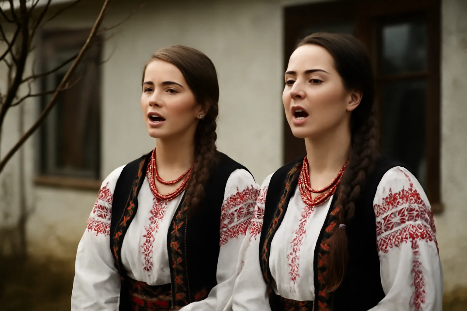 Concert de colinde Sub fereastră la om bun! cu Suzana și Daciana Vlad, gemenele folclorului maramureșean