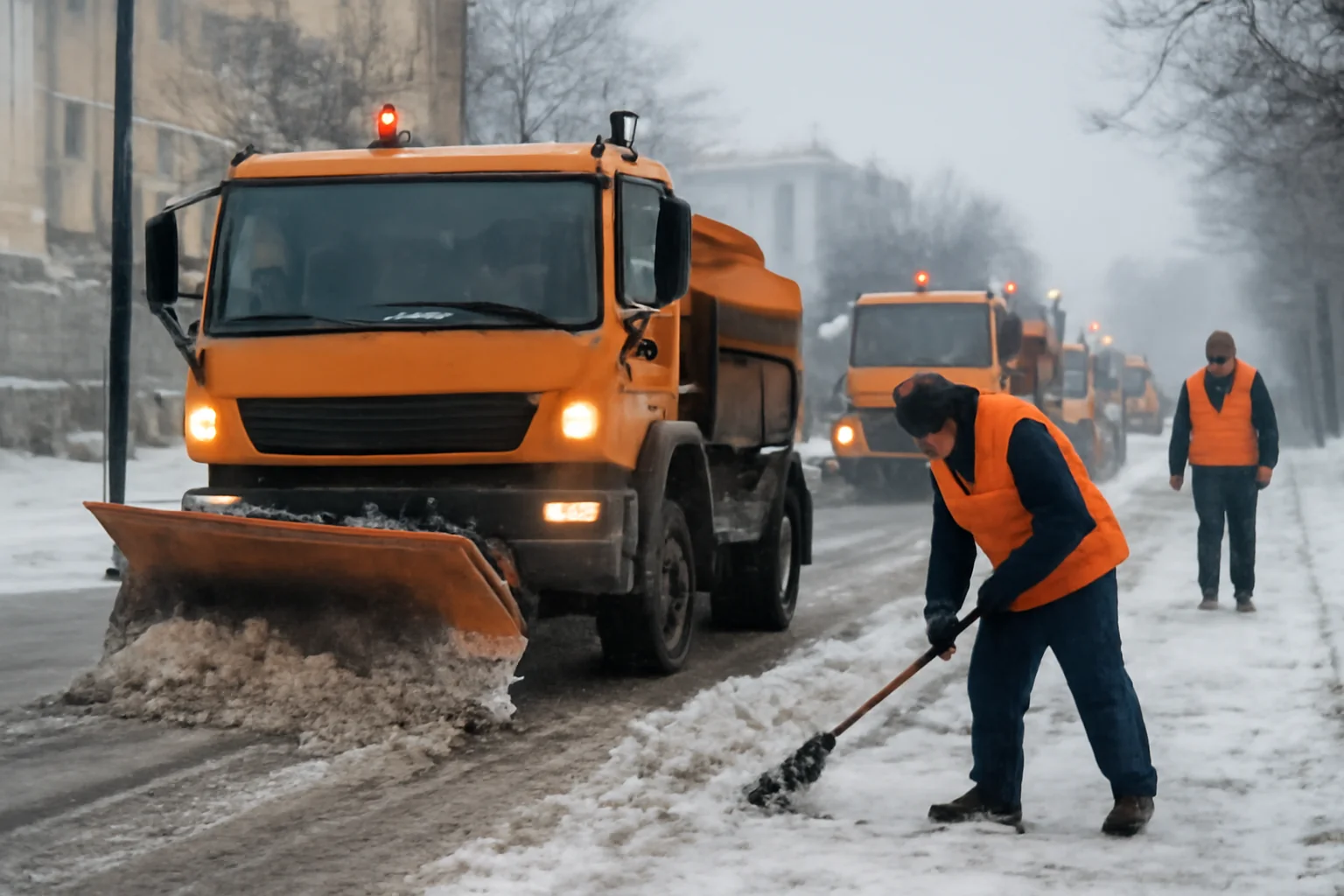Deszăpezire intensă la Oradea: peste 20 de utilaje și 950 de tone de sare folosite în ultimele 24 de ore