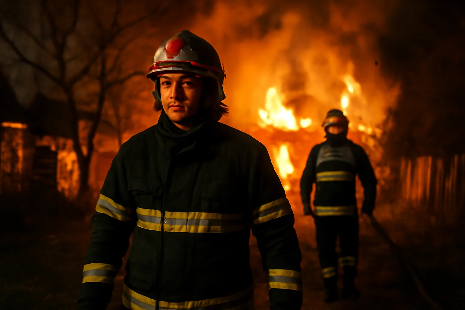 două incendii consecutive, la distanță de mai puțin de o oră