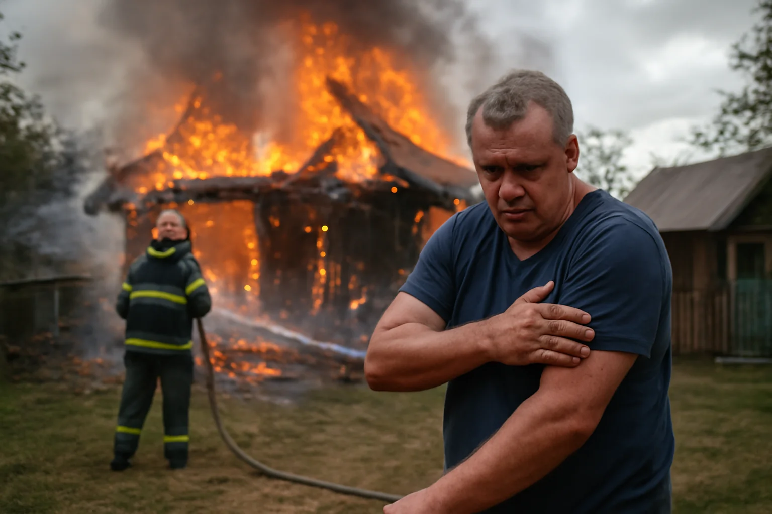Incendiu la o gospodărie din Marghita, proprietar rănit grav