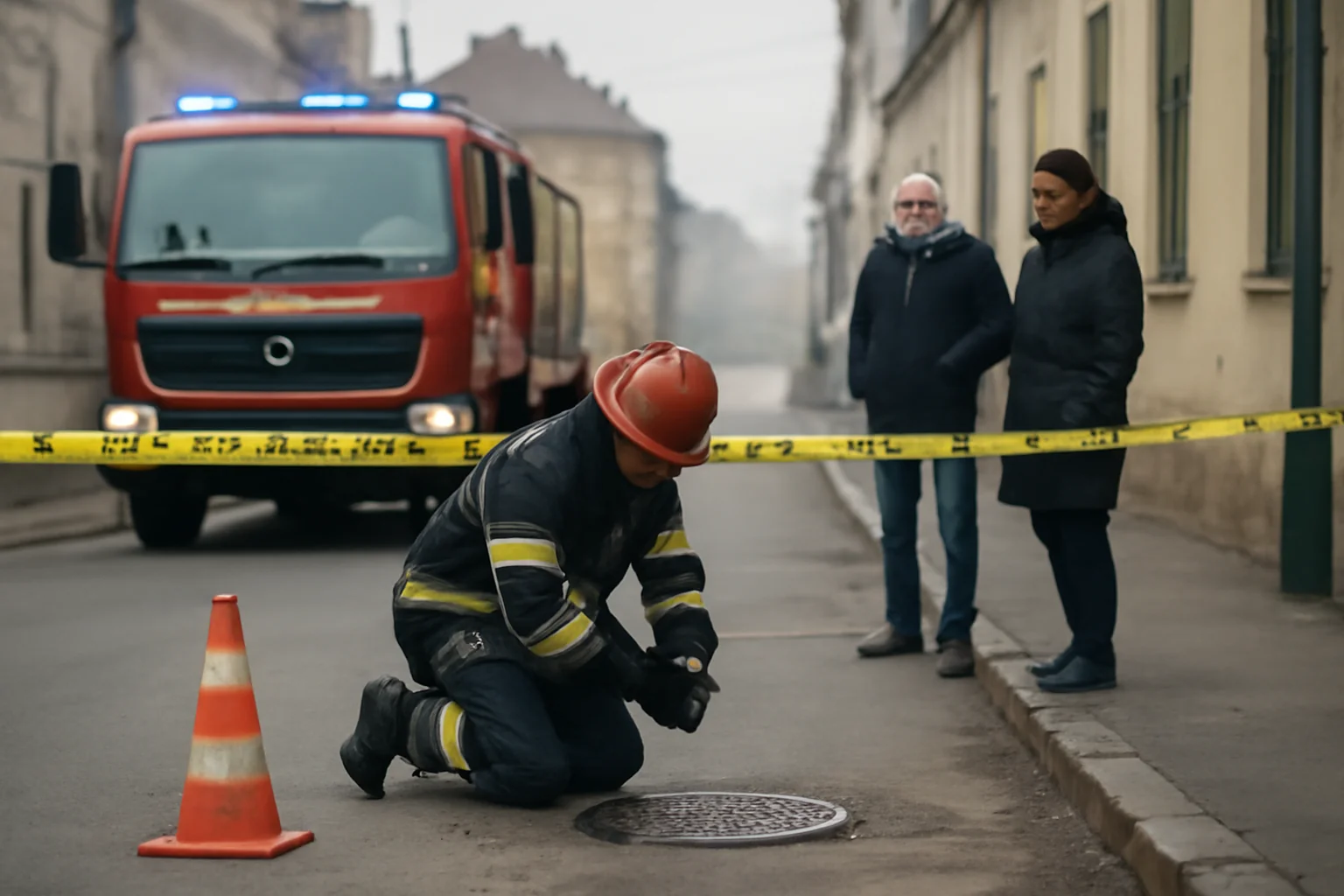 Intervenție la scurgeri de gaz pe strada Decebal din Oradea, în prima zi de Crăciun
