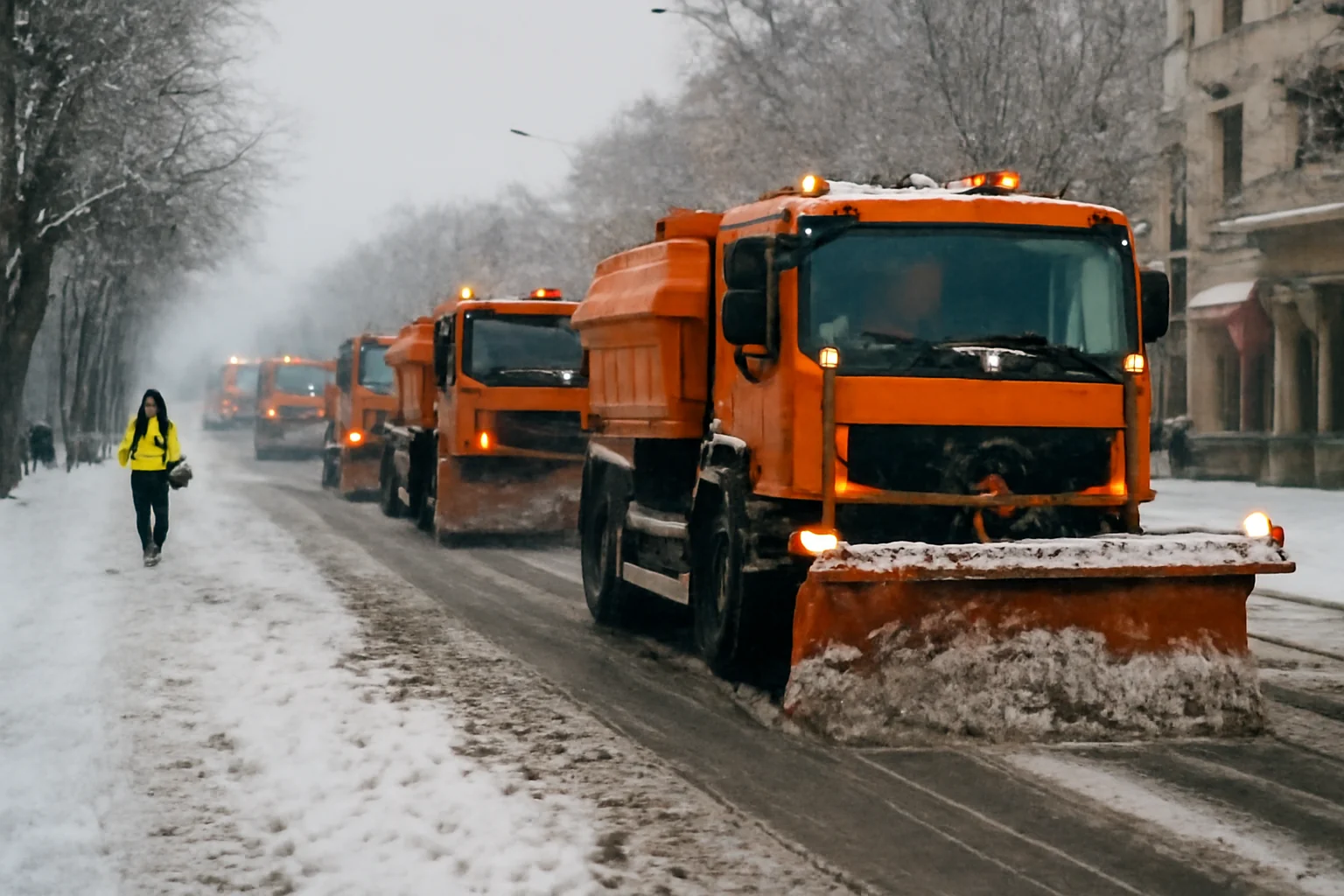 Intervenție masivă de deszăpezire la Oradea: peste 20 de utilaje și 950 de tone de sare folosite