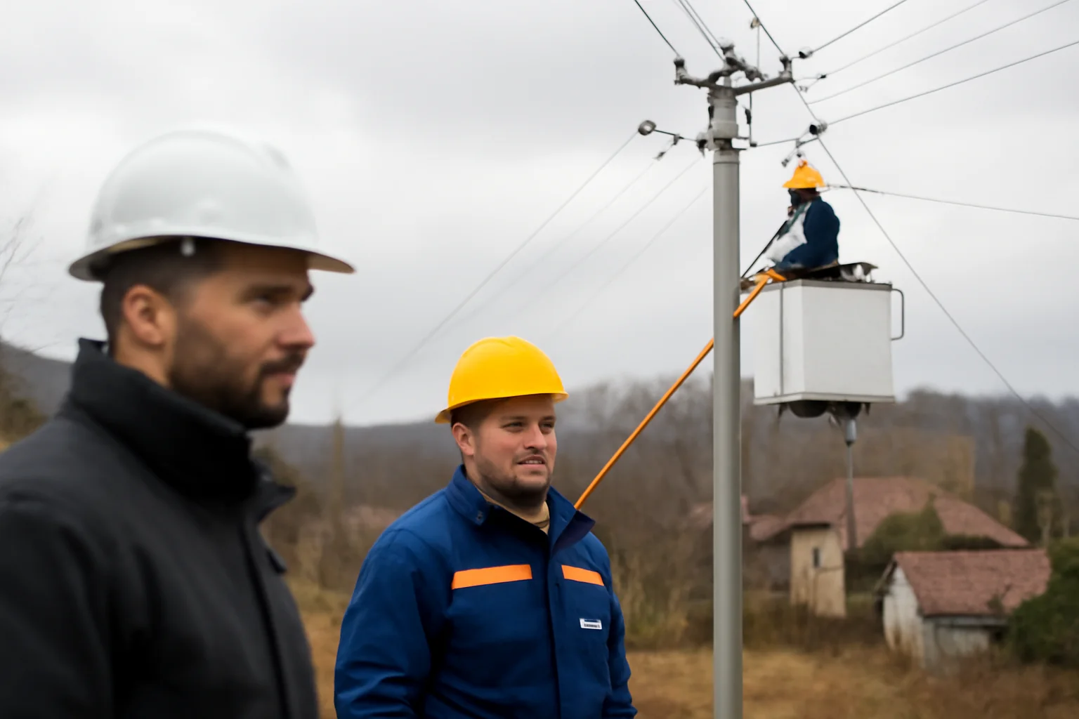 Intervenții la rețeaua electrică în Oradea și județul Bihor după viscolul din noaptea de 2/3 ianuarie