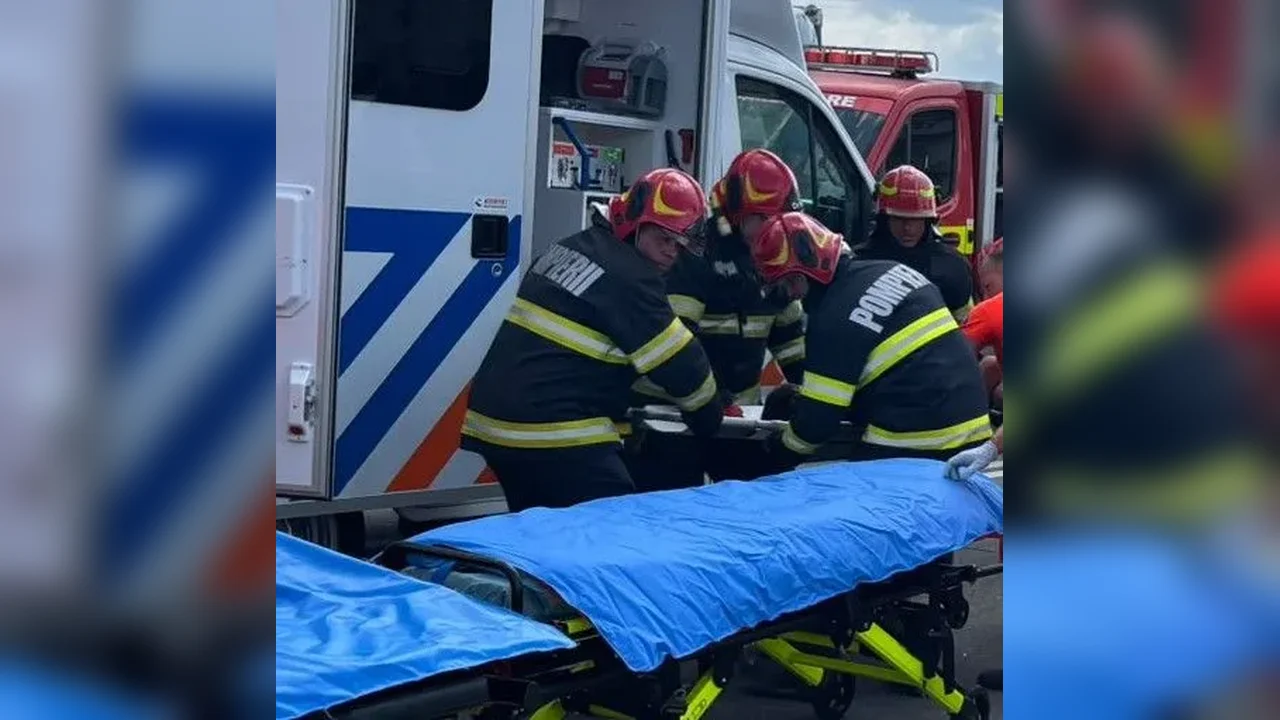 Leș, DN 1: bărbat de 47 de ani, decedat după accident — încarcerat în auto