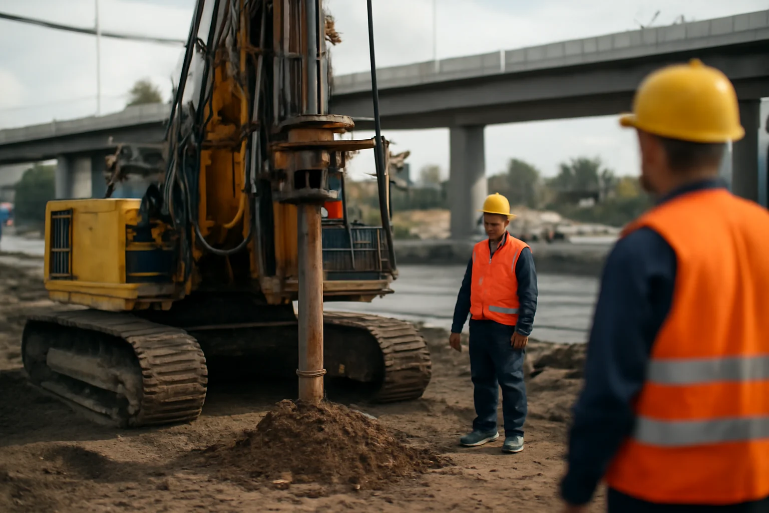 Lucrările la pasajul suprateran de pe centura Oradea, în proiectul tram-tren, au intrat în etapa de forare a piloților