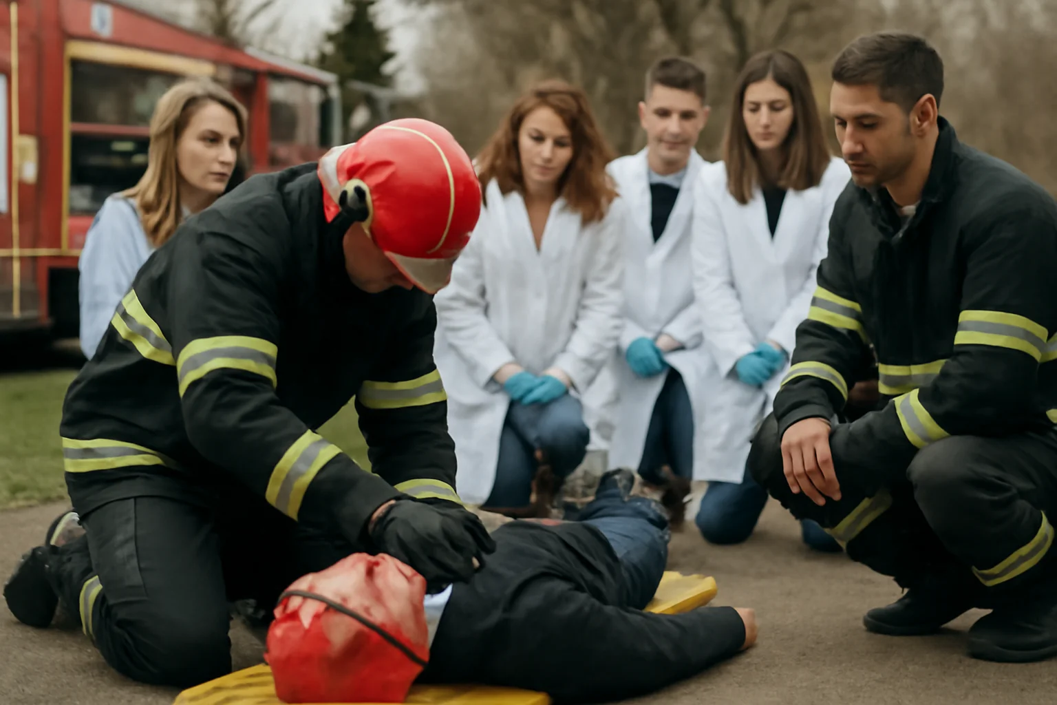 Medici și farmaciști din Oradea instruiți de pompieri pentru accidente