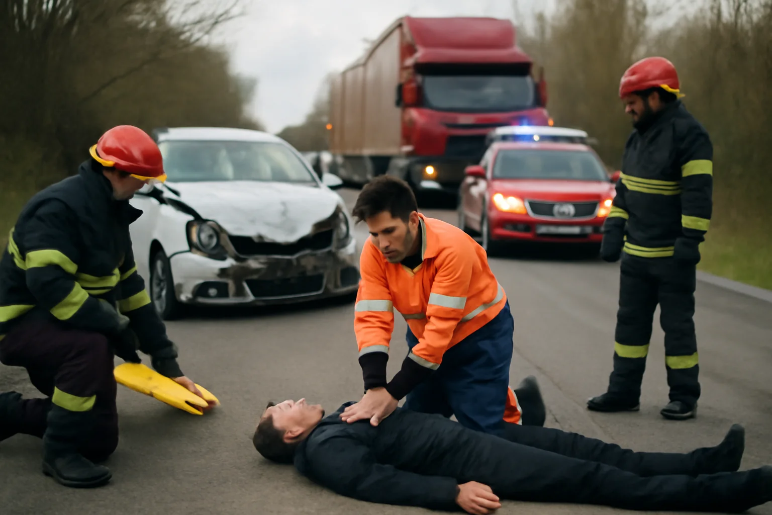o victimă în stop cardio-respirator, circulația complet blocată