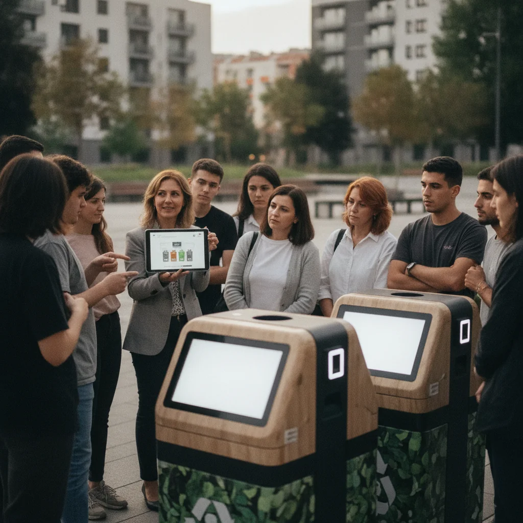 Oradea: instruiri pentru folosirea a 35 de insule ecologice digitalizate