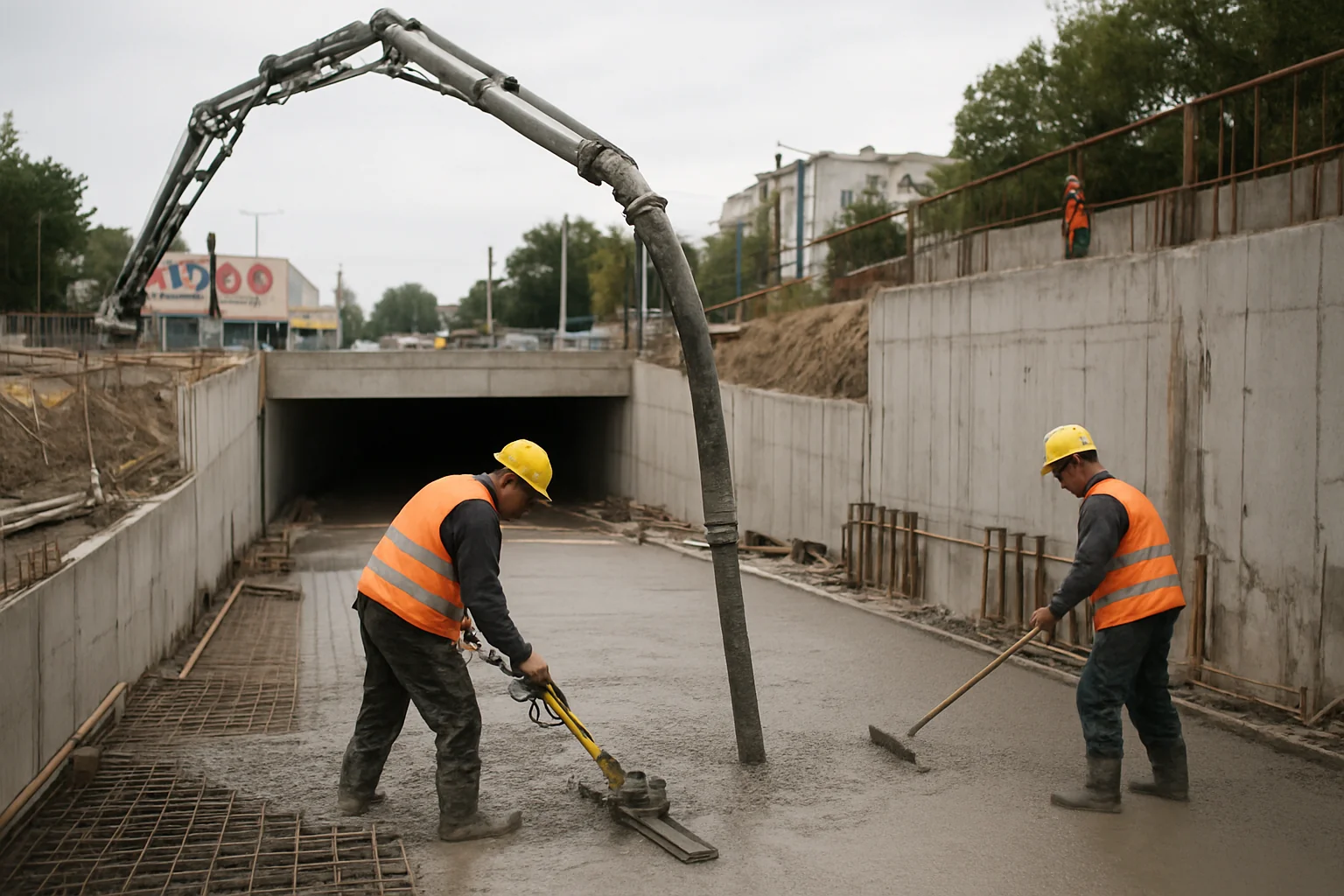 Pasaj Calea Aradului: Turnare planșeu, lucrări peste 50%