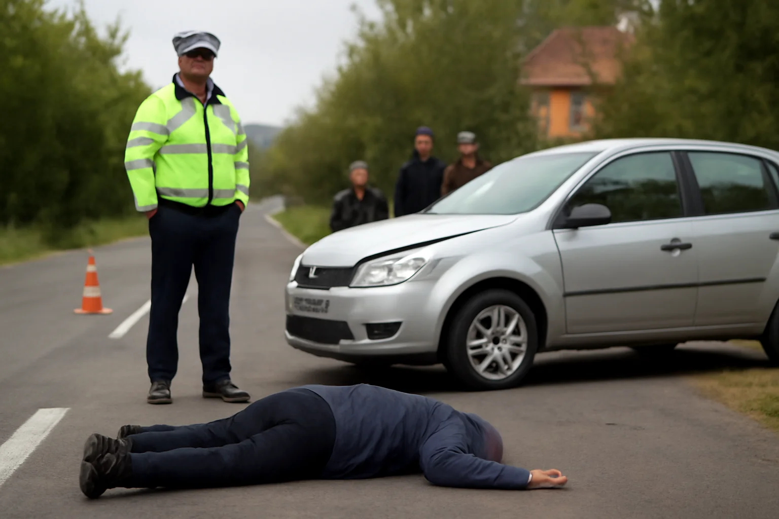 Pieton de 69 de ani, lovit mortal pe DJ 709A în Șoimi, caz investigat de polițiștii din Oradea și Beiuș