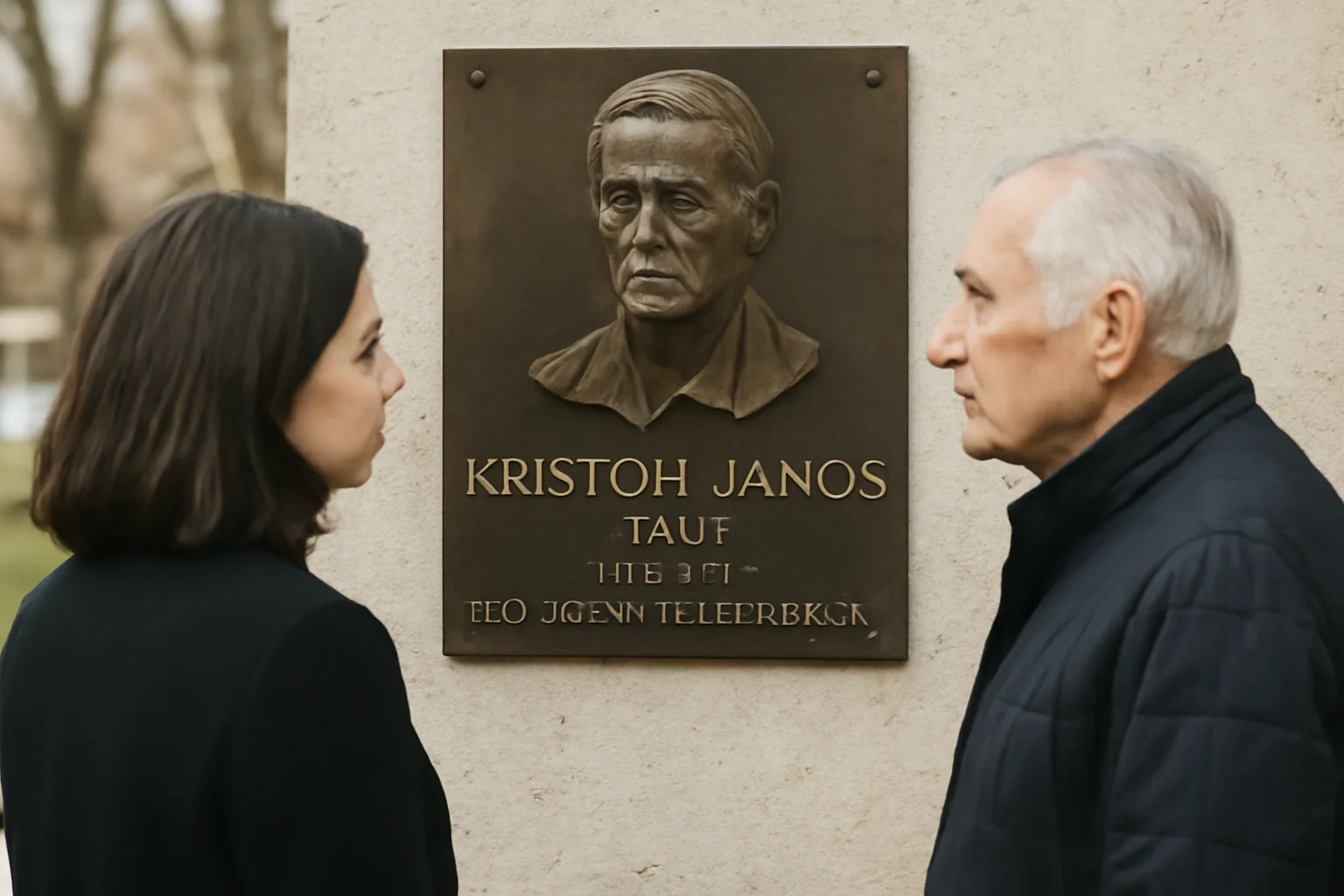 Placă comemorativă pentru pictorul Kristófi János, la 100 de ani de la naștere