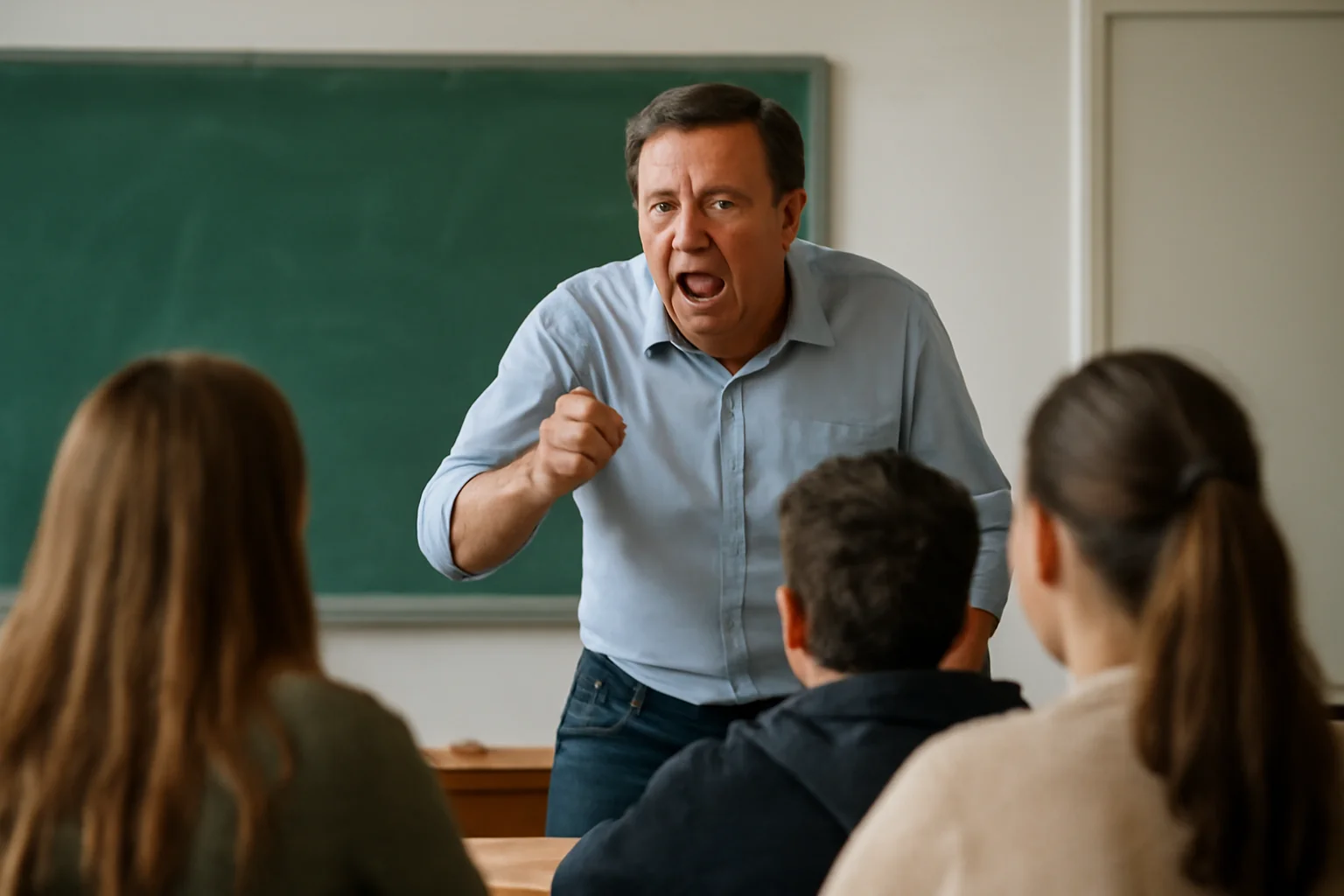 Profesor din Bihor filmat în timp ce țipă la elevi de liceu. Cazul, făcut public la Oradea