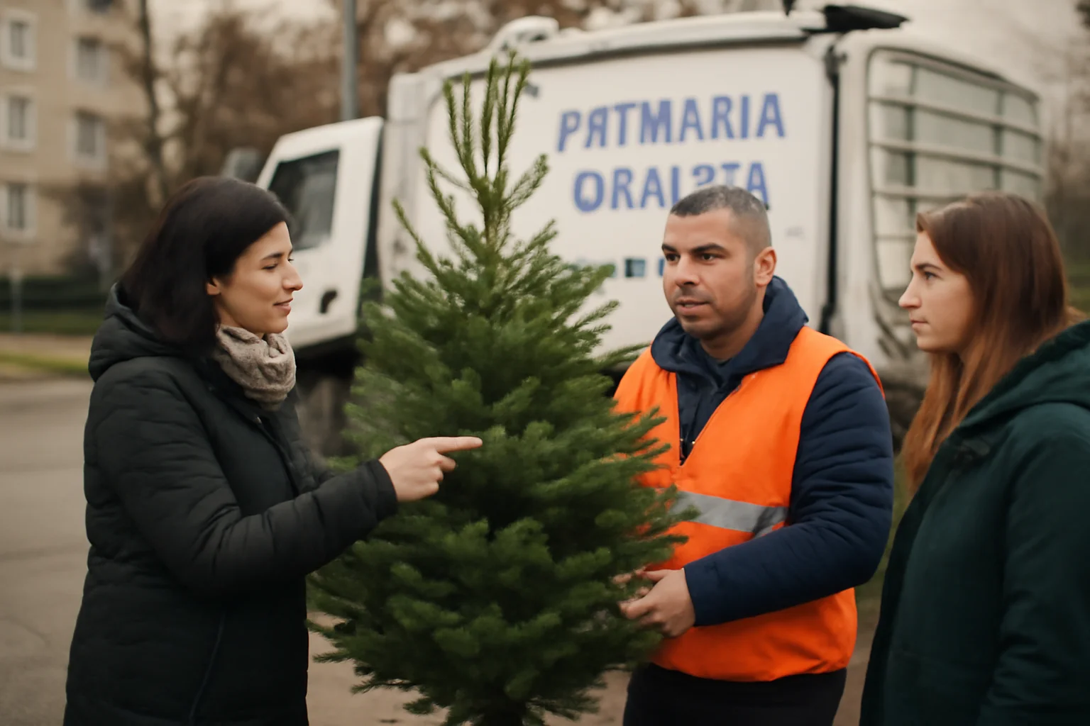Program special la Oradea pentru colectarea brazilor de Crăciun după sărbători
