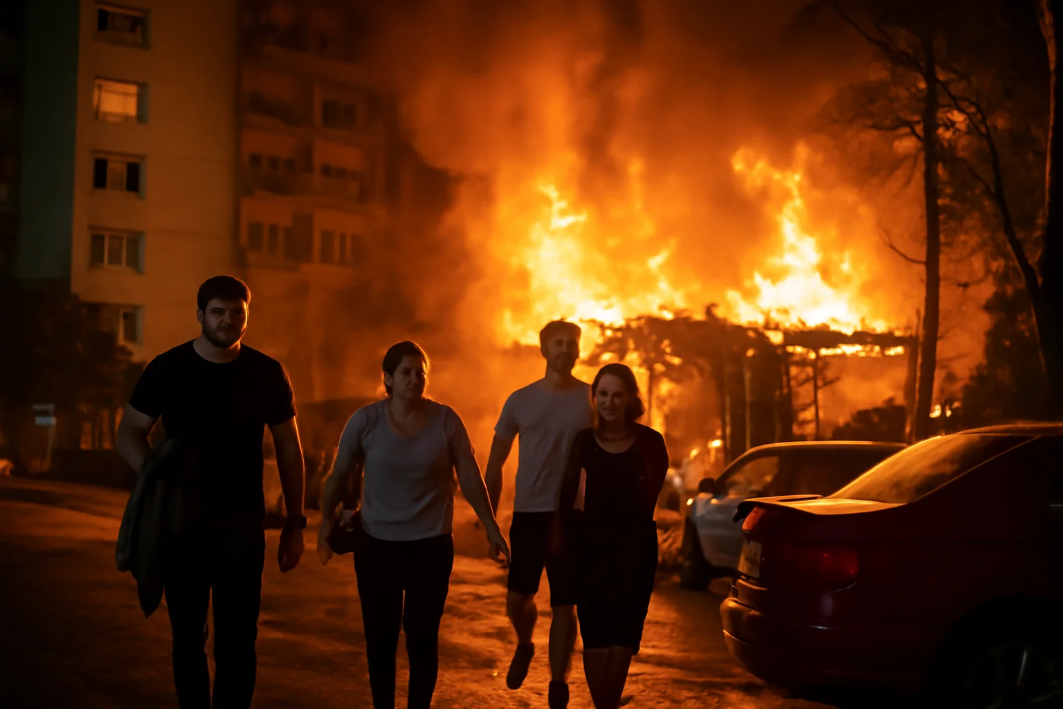șase persoane au ieșit singure din locuințe