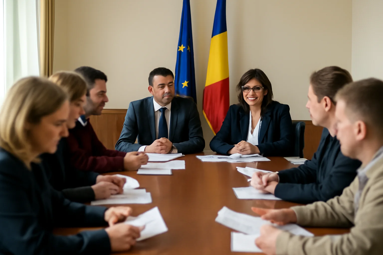 Ședință la Prefectura Bihor, la Oradea, privind situația cererilor de restituire a proprietăților