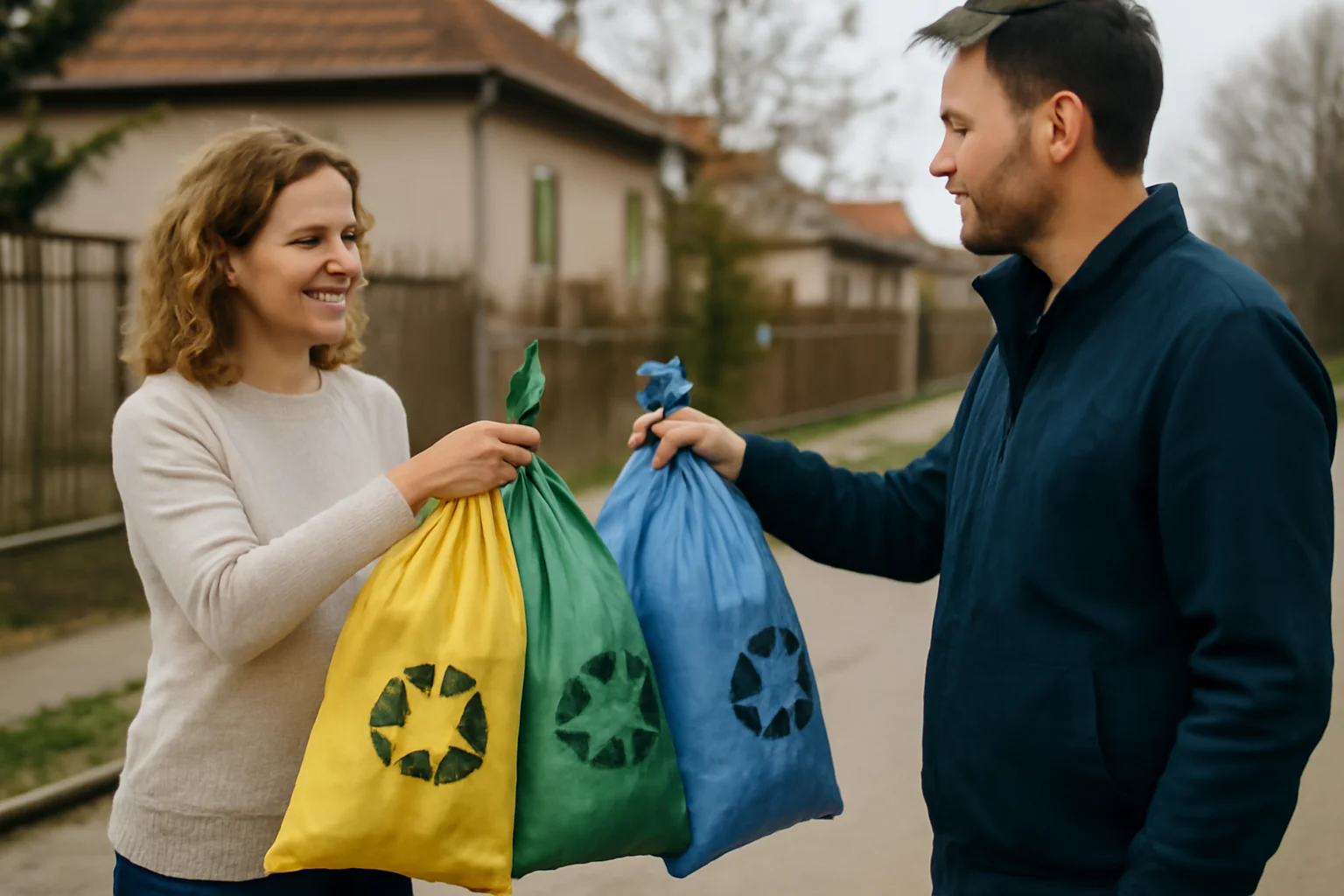 Serviciu nou la Oradea: sacii pentru reciclare ajung la domiciliu sau la easybox pentru locuitorii din zona de case