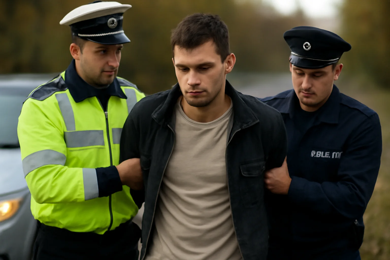 Șofer fără permis, beat și drogat, prins de poliție după producerea unui accident