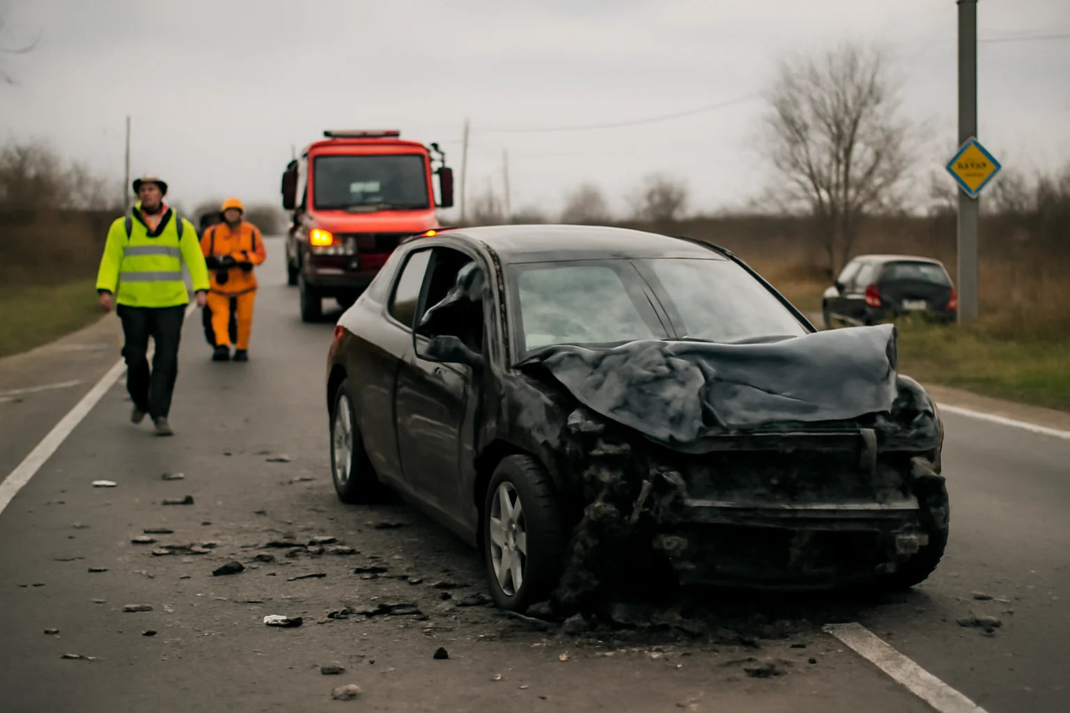 Șofer mort într-o coliziune între autoturism și autocamion pe Șoseaua Borșului din Oradea