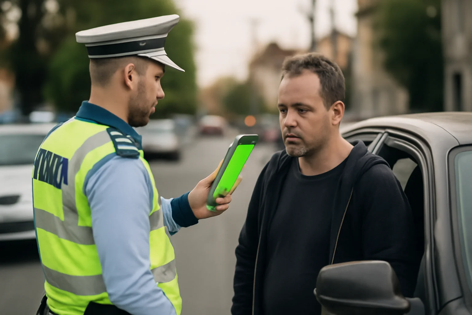 Spinuș, DN1P: tractor neînmatriculat, condus fără niciun permis