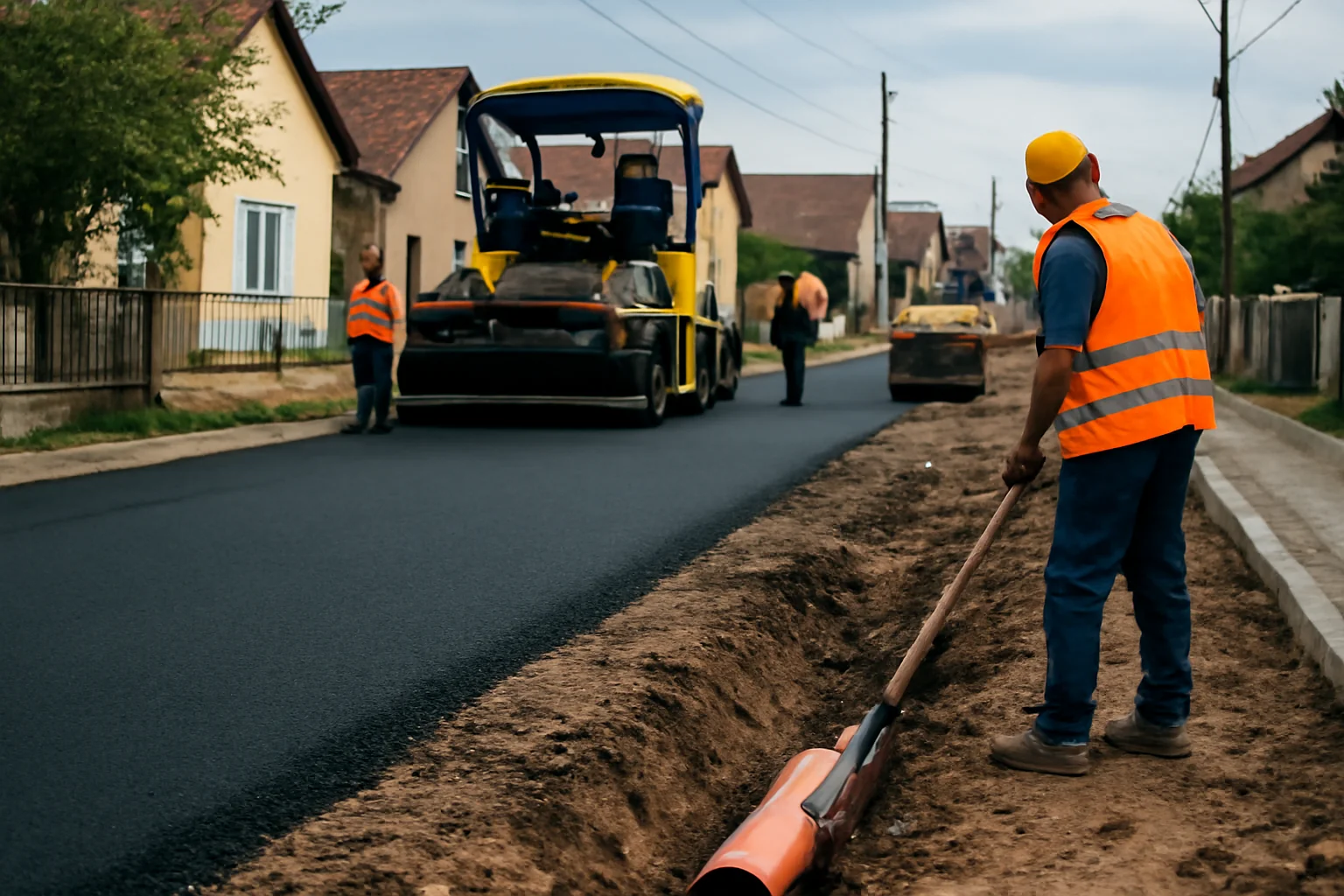 Stradă din Oradea intră în șantier cu asfalt și canalizare nouă