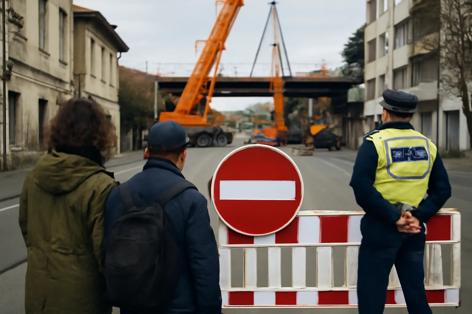 Strada Matei Corvin închisă trei zile pentru montarea noului pod feroviar