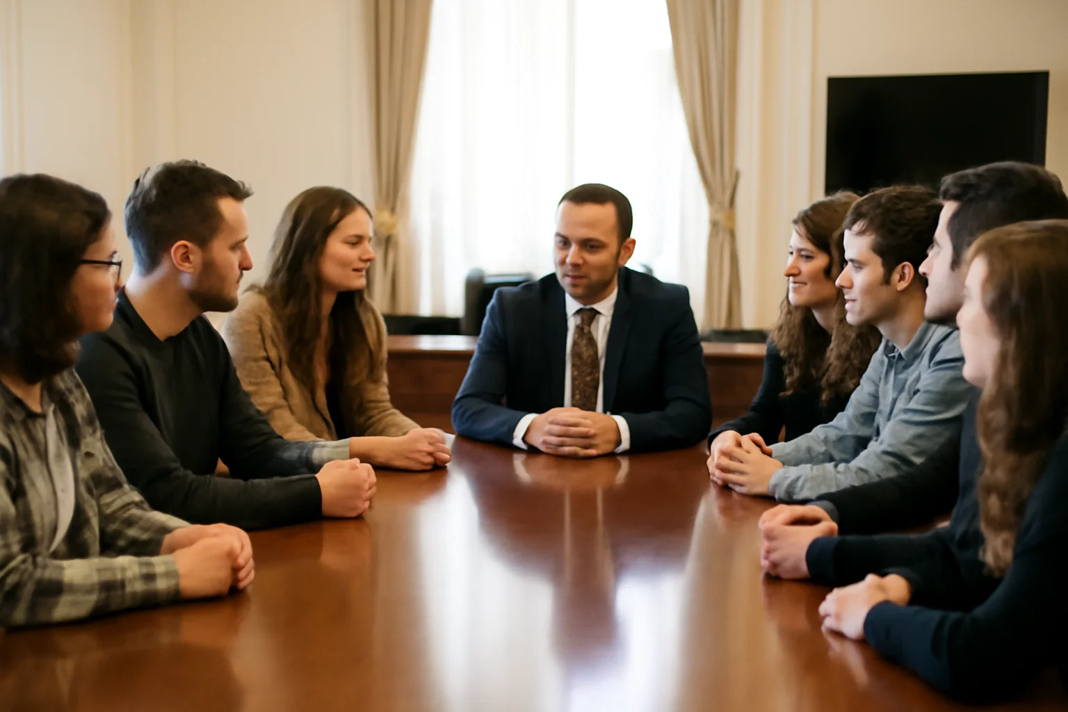 Studenți vizitează Primăria Oradea pentru proiecte europene