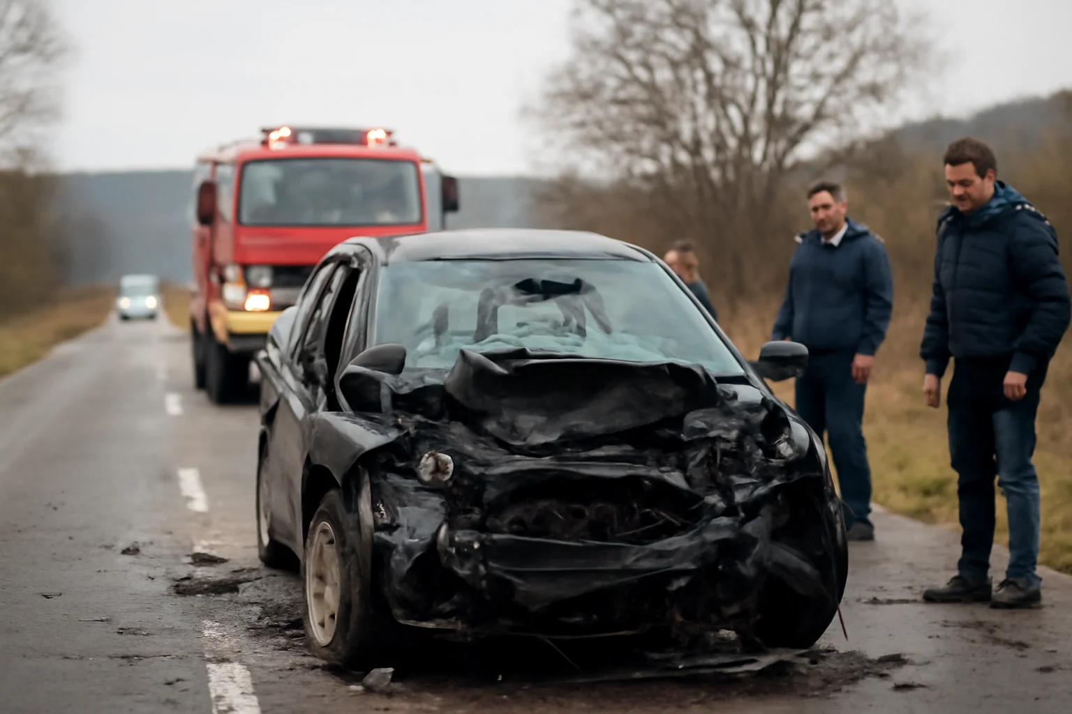 Trei persoane rănite într-un accident rutier grav la Gheghie, pe DN1, în județul Bihor, aproape de Oradea