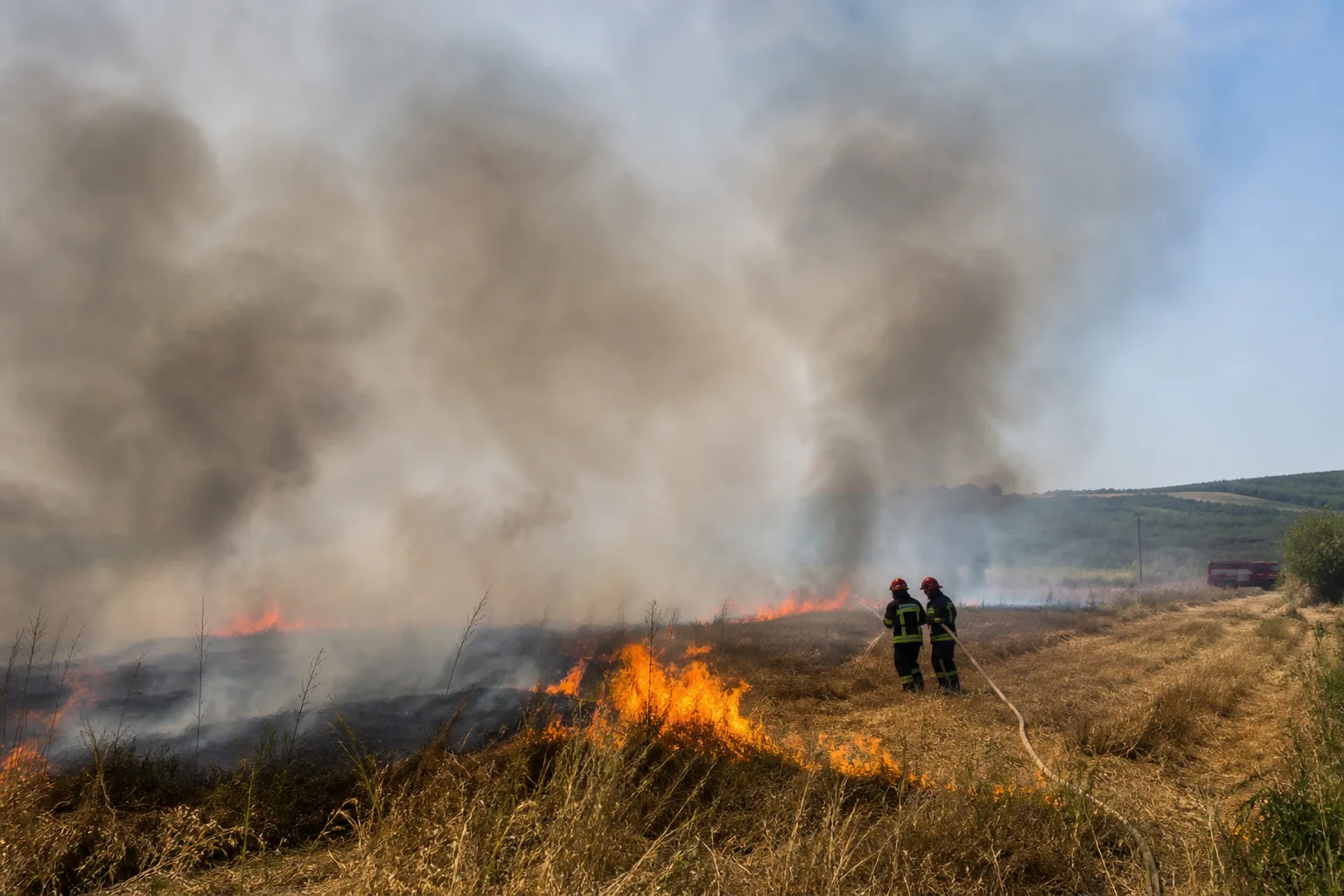Vașcău: incendiu de vegetație pe circa 8 hectare